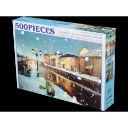 500 pieces of snowy scenery...