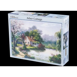 150 pieces of tree huts puzzle