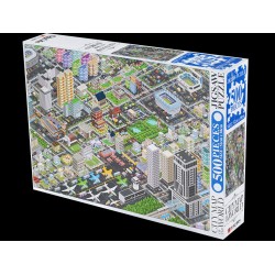 Puzzle Weltkarte Stadtleben...