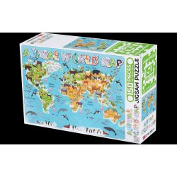 世界地図動物世界地図150ピースパズル