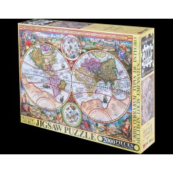 2000個の旧世界地図パズル