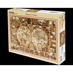 1000 Teile altes Kartenpuzzle