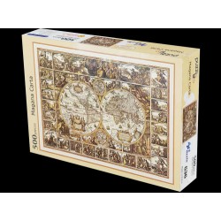 500 Teile altes Kartenpuzzle